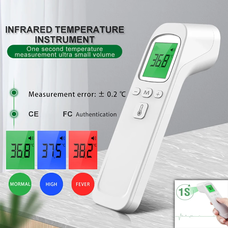 Pulse Oximeter - AiQUE Infrared Thermometer Digital LCD Body