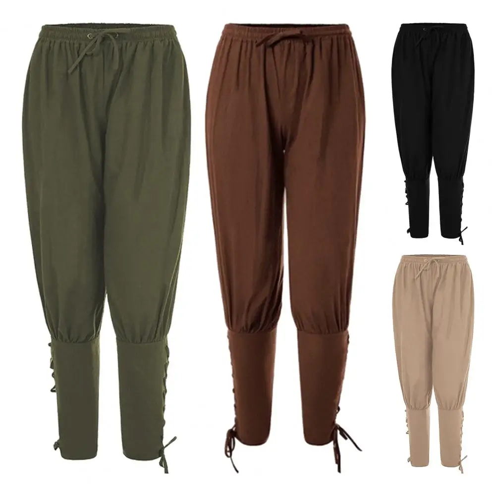 Bandage - Adult Men Medieval Pirate Pants Linen