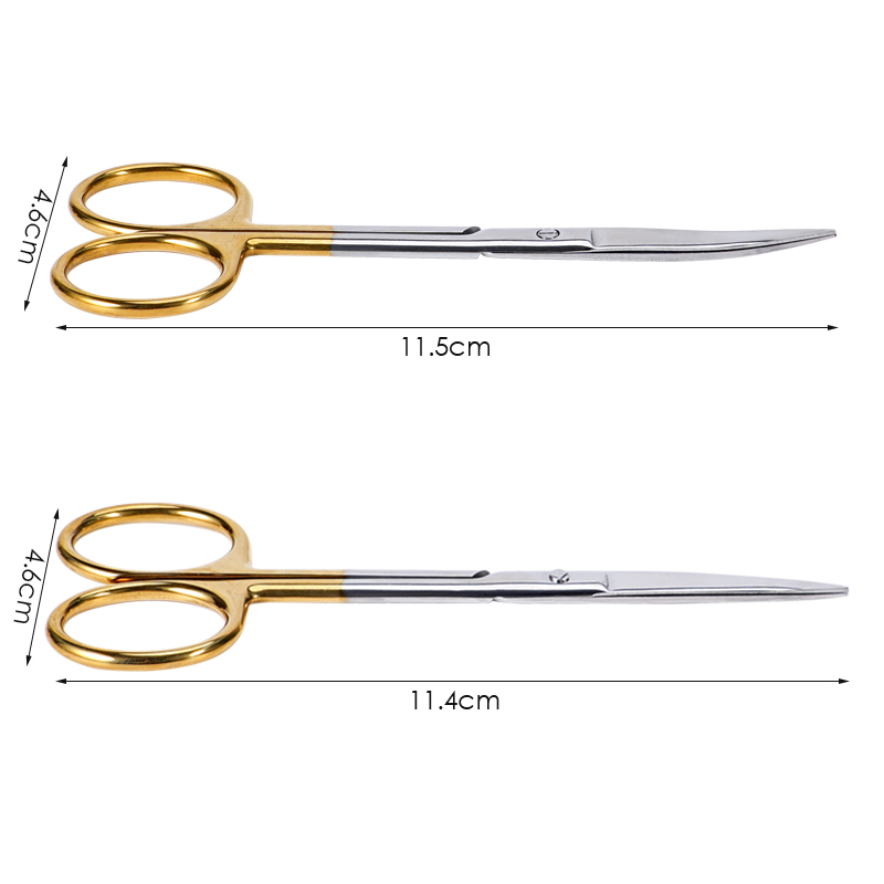 1pc Dental Gold Handle Scissor - Medical Scissors ulasan dan harga