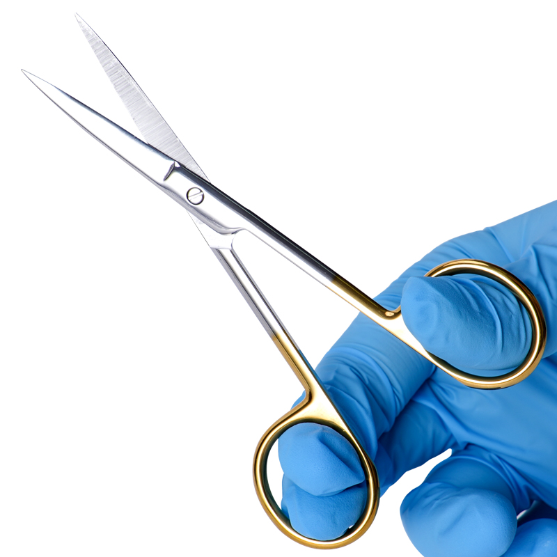 1pc Dental Gold Handle Scissor - Medical Scissors ulasan dan harga