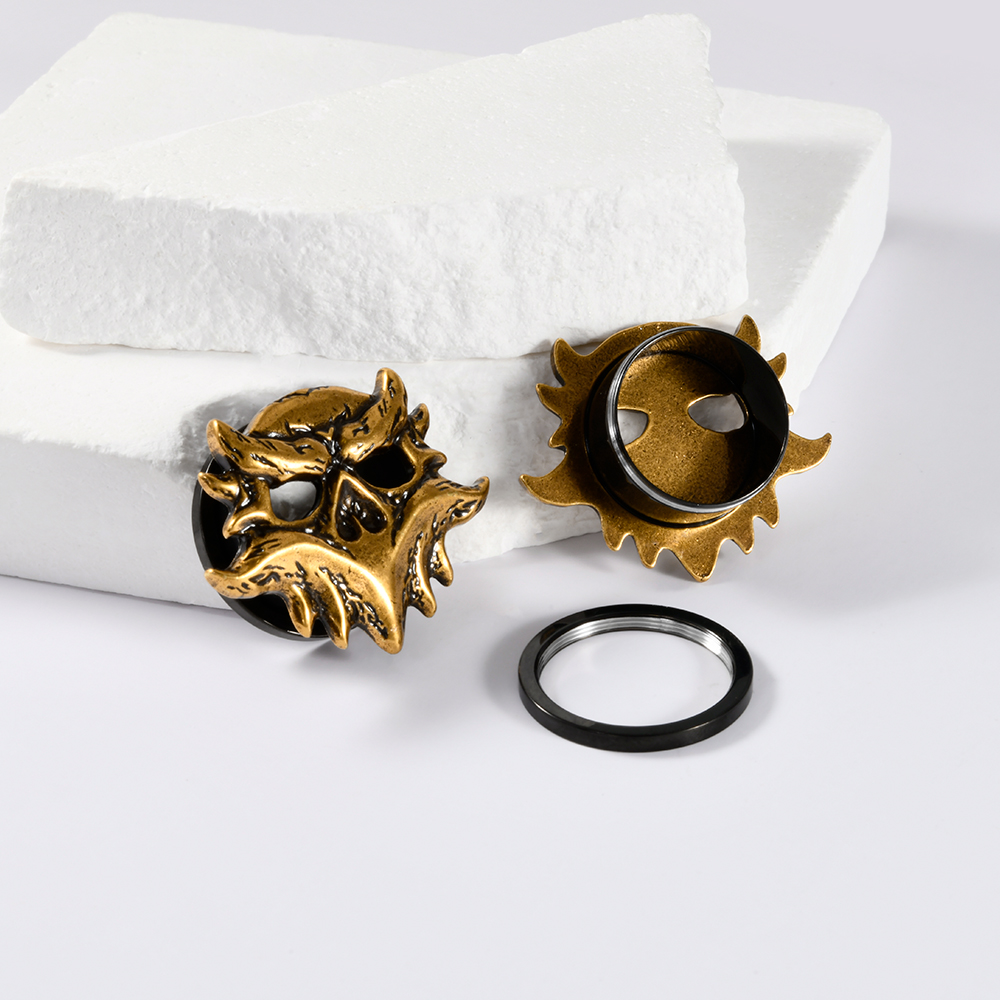 1/2PCS Retro Golden Orc Mask E - Surgical Mask ulasan dan harga