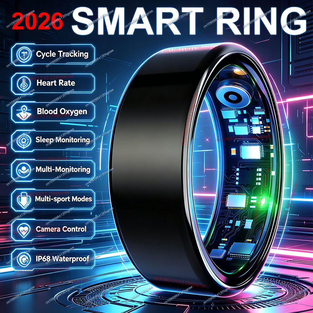 2026 New Smart Ring Heart Rate - Blood Pressure Monitor ulasan dan harga