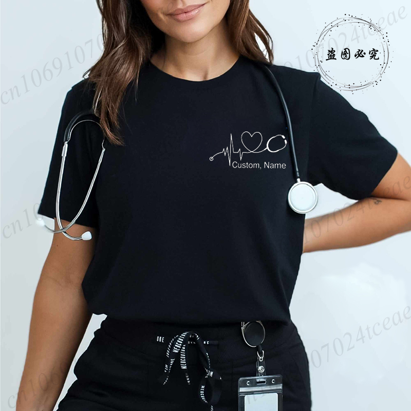 Custom Name Nurse Shirt Stetho - Stethoscope ulasan dan harga