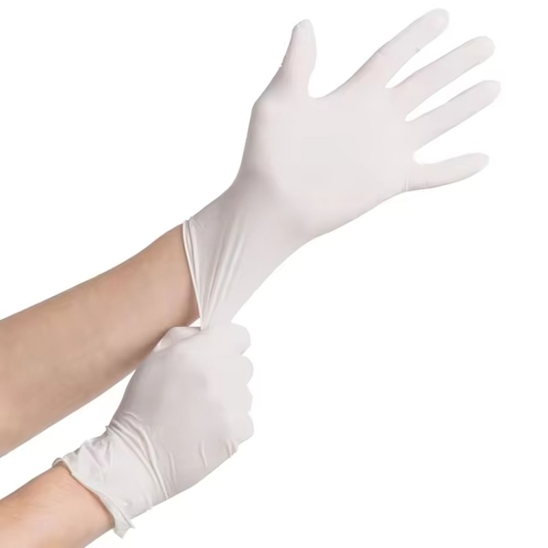 10/20/50/100PCS White Nitrile  - Medical Gloves ulasan dan harga