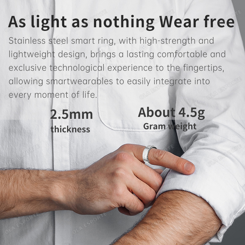 Stainless Steel Smart Ring Wat - Blood Pressure Monitor ulasan dan harga