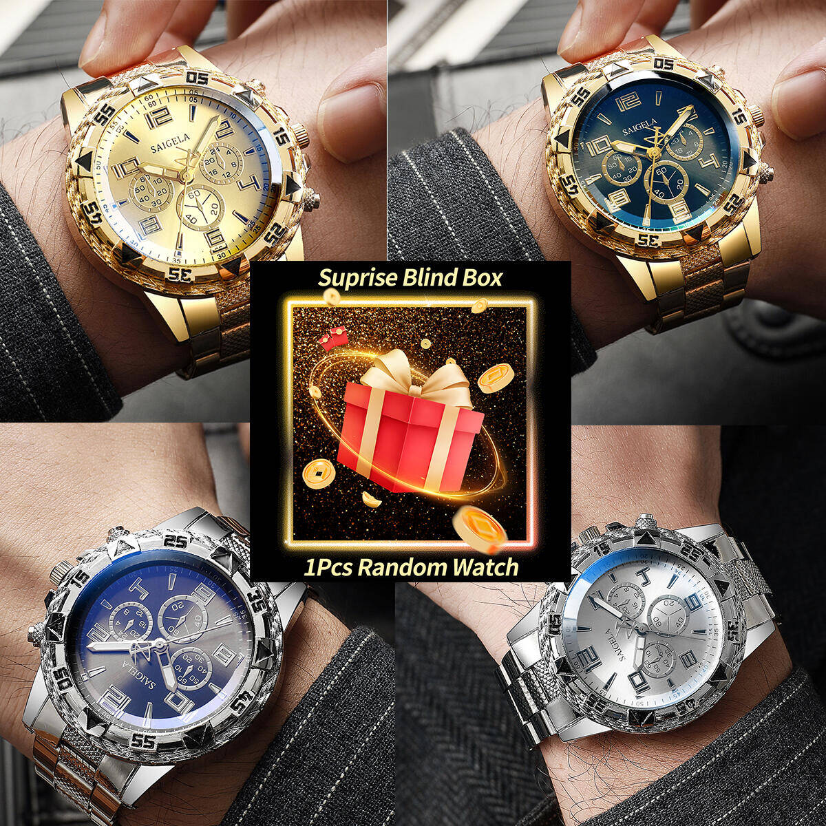 1PC Surprise Mystery Watch Bli - Bandage ulasan dan harga