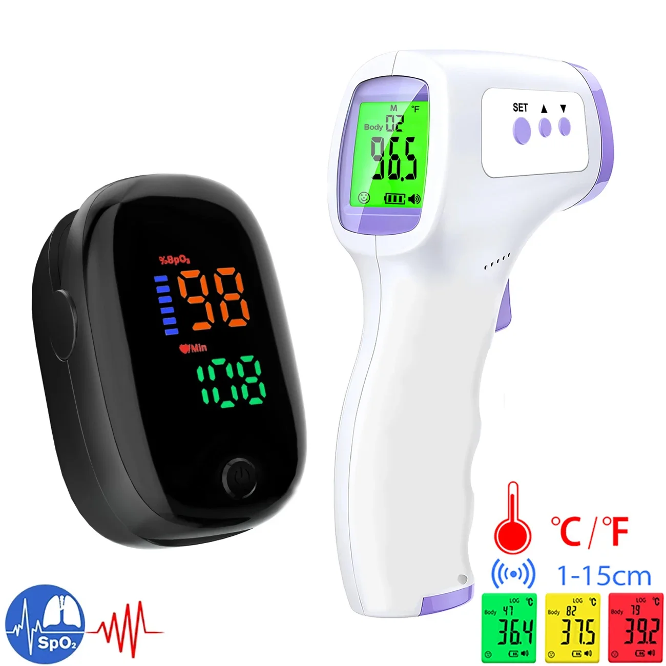 Medical IR Fever Thermometer L - Pulse Oximeter ulasan dan harga